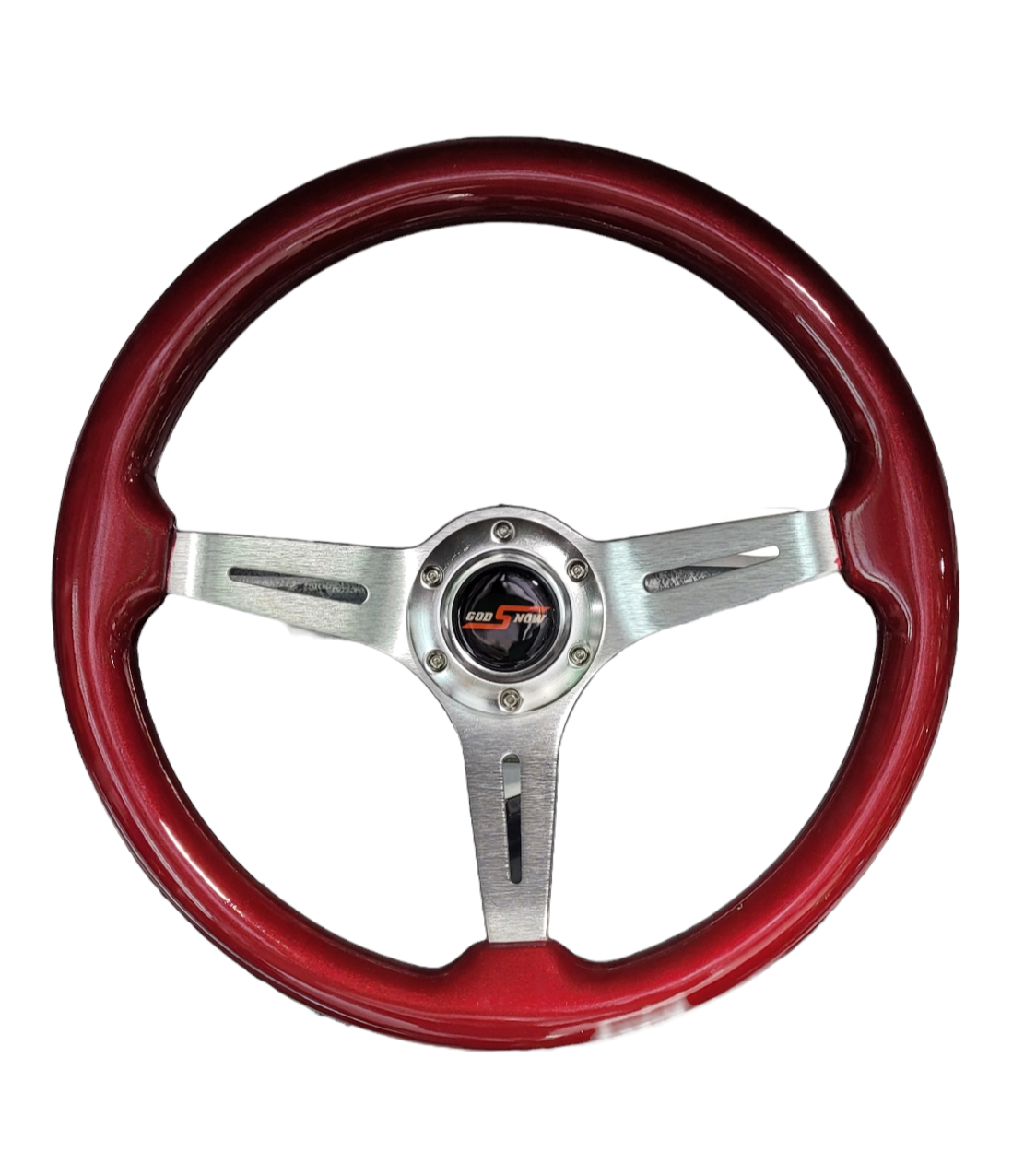 BURGUNDY STEERING WHEEL