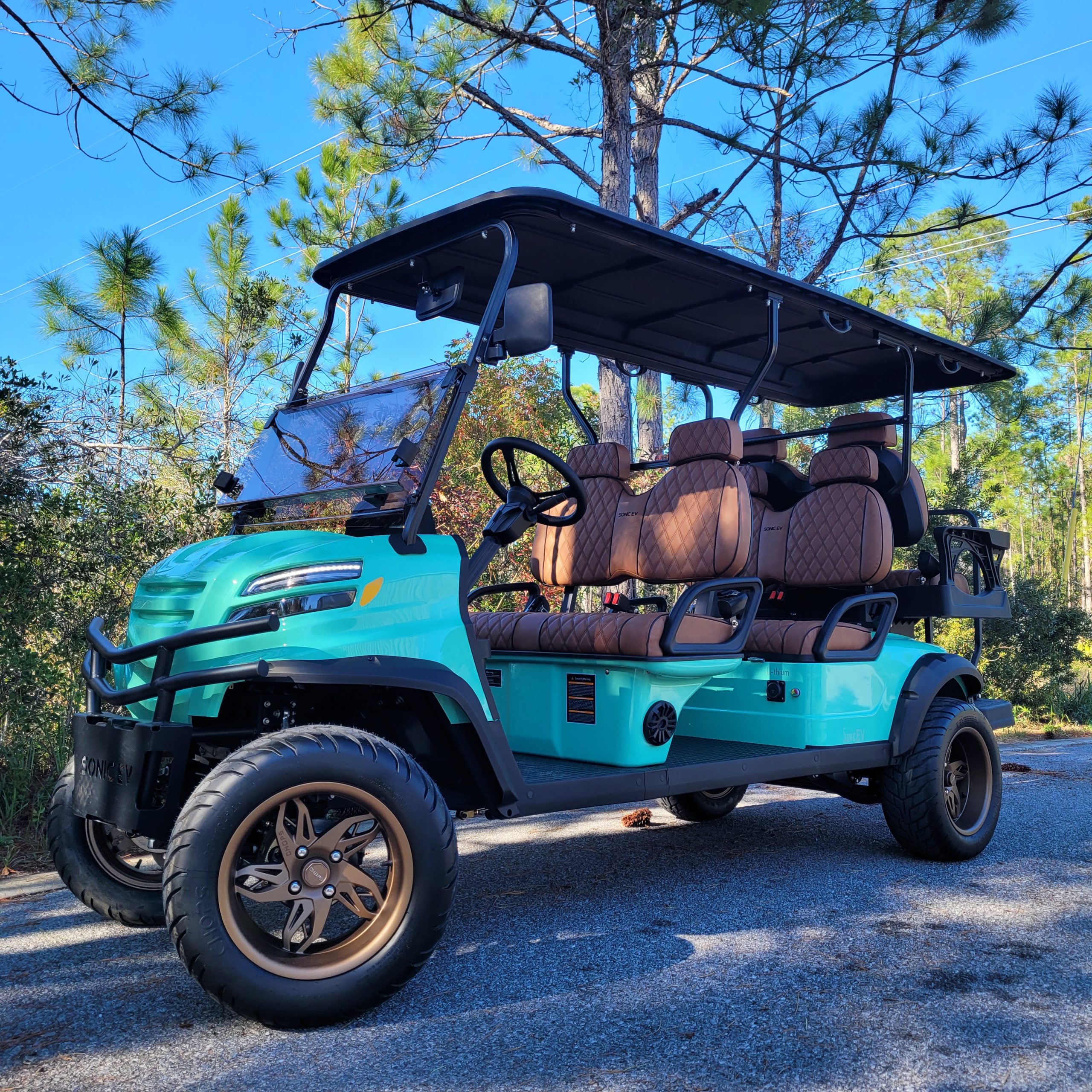 2025 Series Carts Sonic 6+2 LSV Seafoam